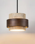 Lustre et Noyer - Pendant lamp