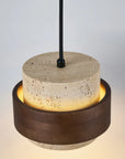 Lustre et Noyer - Pendant lamp